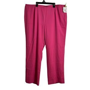 Doncaster Collection Silk Dress Pants 20W Pink NWT $360 Retail